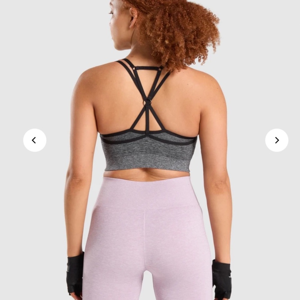 Adapt marl seamless sports bra